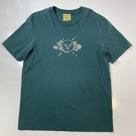 Lazy Oaf x Laura Callaghan Moon Embroidered T-shirt Designer Avant Garde Medium - Picture 1 of 7